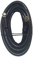 Black Point Products BV-083 12-Foot RG-6 H.D. Coax with Fittings, Black