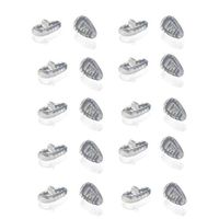 10 Pairs Transparent Silicone Eyeglasses Nose Pads - Super Soft Non Slip Air Cushion Nose Pads with Screws and Screwdriver