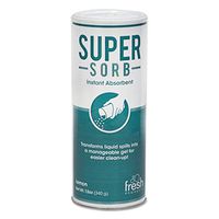 Fresh Products Super-Sorb Liquid Spill Absorbent, Powder, Lemon-Scent, 12 Oz. Shaker Can, 6/Box, New