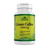 Green Coffee natural bean extract by Alfa Vitamins® - Pure Premium Antioxidant Beans - 1000 mg - Daily Supplement for weight control, energy boost, healthy metabolism - 100 Capsules