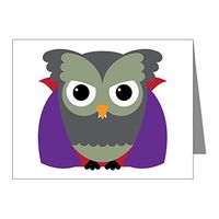 Note Card Spooky Little Owl Vampire Monster
