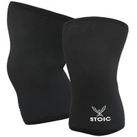 Knee Sleeves for Powerlifting - 7mm Thick Neoprene Sleeve for Bodybuilding, Weight Lifting Best for Squats, Cross Training, Strongman Professional Quality & Ultra Heavy Duty (Pair) by Stoic (Small)