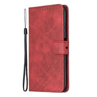 NEXCURIO Wallet Case for Huawei Honor 20 Pro with Card Holder Side Pocket Kickstand, Shockproof Leather Flip Cover Case for Huawei Honor20 Pro - NEHEX120280 Red