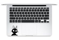 Jiji Peeking Kiki's Delivery Service Studio Ghibli Hayao Miyazaki Apple Macbook Laptop Trackpad Keyboard Vinyl Sticker Decal