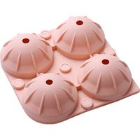 Frog Fun Clearance.Sale | Silicone Whiskey Ice Cube Ball Maker Mold Sphere Mould Party Bar Tray Round (Pink)