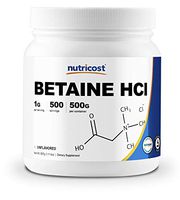 Nutricost Betaine HCl Powder 500 Grams - Gluten Free, Non-GMO