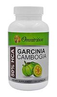 Omnitrition's Garcinia Cambogia Dietary Supplement - Zero Fillers, Zero Binders, Zero Artificial Ingredients, 120 Capsules