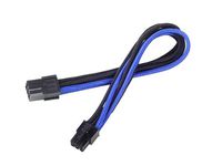 Silverstone Tek Sleeved Extension Power Supply Cable with 1 x 6-Pin to PCI-E 6-Pin Connector (PP07-IDE6BA)