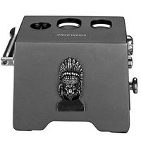 CIAGRLOONG Cigar Cutter Table Top Desk Guillotine V Cut Large 3 Sizes(Color:Grey)