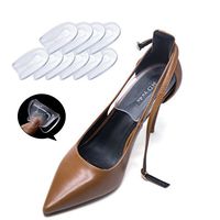 Sumifun U-Shaped Heel Cushion, Adhesive Gel Heel Cups Plantar Fasciitis Inserts, Silicone Heel Cup Pads for Bone Spurs Pain Relief Protectors W6-8 |M6.5-7.5