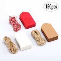 BinaryABC Christmas Snowflake Hanging Gift Tags,Paper Price Tags Labels,150pcs(3 Different Colors)