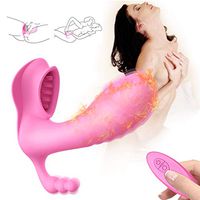 Wearable Víbrántór Clít?RIS Stīmulator 10 Speed Bùllet Vibrartor Oral Tongue G Spotter Stimulator Six Toy for Women Thrùsting Tshirt