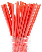 Made in USA Pack of 150 Orange Red Kraft Biodegradable Paper Drinking Straws (FDA-approved, BPI-Certified, Chlorine Free)