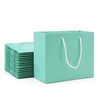 Kraft Paper Bags with Handles, Eusoar 20pcs 8.6" x 3.9'' x 7'' Paper Bags Bulk, Shopping Bags with Handles, Merchandise Bags, Party Favors Bags, Retail Handle Bags, Wedding Bags