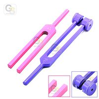 G.S Portable 2 Pcs Standard Musical Violin Tuning Fork Set 128hz & 512 Hz (Purple & Pink) Best Quality