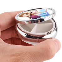 DISNEY COLLECTION Pill Case Frozen Princess Elsa Princess Anna 3 Sets Water Rust Proof Travel Portable Daily Medicine Pill Box