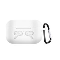 for New AirPods Pro Case (Front LED Visible), JKRED Premium Silicone Protective Skin Shock-Proof Case Cover for Apple AirPods Pro 2019 Wireless Charging Case, Unique Pattern Design (White)