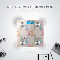 Bluetooth Scales Cartoon Cute Romatic Heart Love Painting Weight Scales Body Fat Composition Monitor Analyzer with Smartphone App for Body Management-396 Lbs