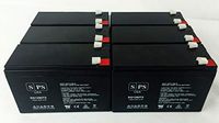 Interstate SLA1088 12V, 9Ah Lead Acid Replacement Battery- SPS Brand (6 Pack)