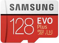 Samsung MicroSDXC EVO Plus Memory Card w/Adapter 128GB (MB-MC128GA/AM) Bundle with Micro SD Card Reader (Blue) by Ensales