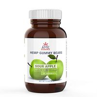 (1000mg) Premium Natural Hemp Sour Apple Gummies for Stress Anxiety Relief Immune Support Brain Heart Health Inflammation Relief Promotes Sleep Calm Mood Made in USA by ame d'essence