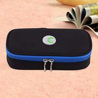 Aosiyp 3 Colors Medical Travel Cooler Bag Portable Diabetic Organizer Cooler Bag Medical Care Cooler Case Medication Diabetic Insulated Organizer Suitable for Camping Hiking Ourdoor Activities(Black)