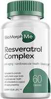 Resveratrol Supplement Complex - 600mg Formula with Trans Resveratrol - Promotes Anti-Aging, Cardiovascular Health and Blood Sugar Support - 60 Veggie Capsules