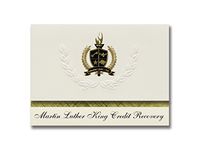 Signature Announcements Martin Luther King Credit Recovery (Lexington, KY) Graduation Announcements, Presidential Basic Pack 25 with Gold & Black Metallic Foil seal