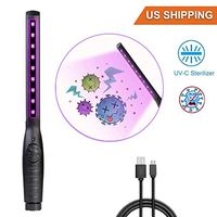 UV Sanitizer Wand, Portable UV Light Sterilizer USB Charging Without Chemical for Hotel Household Wardrobe Toilet Car