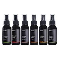 Mask Toilet Spray, Mixed Fragrance (Inc Coconut & Lime, Teakwood & Tobacco, Green Tea & Lemongrass), 2-Ounce (6 Pack), Deodorizer Bathroom Spray