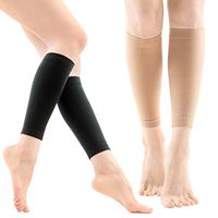 Rxtar505 Medical Calf Compression Socks Sleeve (20-30mmHg) for Men & Women(Beige, M)