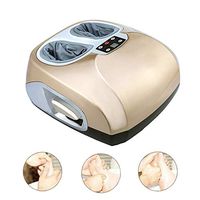 HIXGB Electric Foot Massager - Foot Massager Machine with Air Compression, 360° Deep-Kneading and Rolling, Built-in Heating Function - Suitable for Home Office,Gold