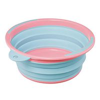 Mai® Foldable Portable Basin Silicone Material Household Washbasin Large Round Basin Laundry Wash Basin Basin Foot Massage Travel 40.5 * 16.5cm (Color : Blue)