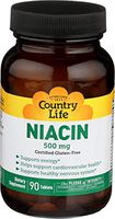 Country Life - Niacin 500 mg - 90 Tablets