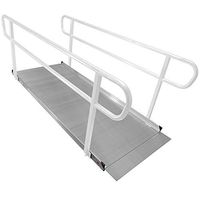 Titan 8' Aluminum Wheelchair Entry Ramp Only Solid Surface Scooter Mobility Access
