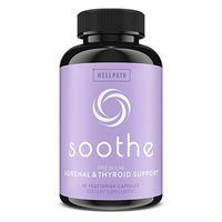 Soothe Thyroid Support and Adrenal Support Supplement - 2 in 1 Natural Vegan Formula to Support Energy, Metabolism, Adrenal Fatigue Relief, Stress Response, and Cortisol Balance