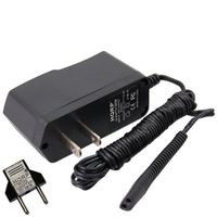 HQRP AC Adapter Works with Braun Series 7, Pulsonic, Prosonic, Active Power Model 720, 730, 9565, 9566, 9781, 9782 Type 5674 Razor/Shaver Charger Power Supply Cord + Euro Plug Adapter