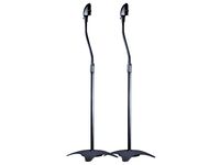 Monoprice 5 lb. Capacity Speaker Stands - Black (Pair) Height Adjustable From About 26.8in to 43.3in