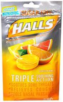 Halls Mentho-Lyptus Drops Sugar Free Citrus Blend - 25 ct, Pack of 6