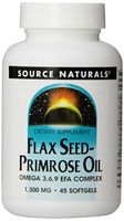 Source Naturals Flax Seed-Primrose Oil 1300 Mg, 45 Softgels