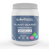 GAVREEL Plant Based Protein Powder (Vanilla) - Non Dairy Pea & Organic Hemp Proteins Dietary Supplement - Build Muscle, Boost Strength & Energy - Zero Sugar, Low Calories & Carbohydrates - 16oz