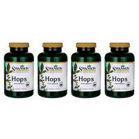 Swanson Hops Sleep Mood Calm Brain Cognitive Health Support Herbal Supplement 310 mg per Capsule (620 mg per 2-Capsule Serving) 180 Capsules (Caps) (4 Pack)