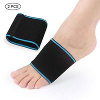KOBWA Compression Arch Support Sport Sleeves, Foot Care Bandage with Strong Elasticity Great for Men and Women's Flat Feet, High Arches and Foot Pain (M)