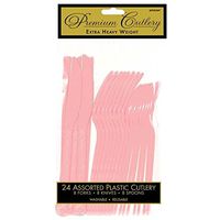 Amscan 8003.109 Cutlery, One Size, New Pink