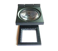 Komingo Sold Folding Staff Pocket Metal 10x Magnifying Glass Magnifiers Microscope LED Light Jewellery Identifying Loupe Magnifier (Foldingstand-10X)