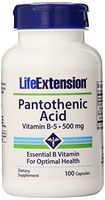 Life Extension Pantothenic Acid B5 Capsules, 500 mgs, 100 Count by Life Extension