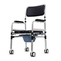 SNMBDB Home Care Toilet Potty Bedside Chair Foldable Commode Chair for Elderly Or Disabled