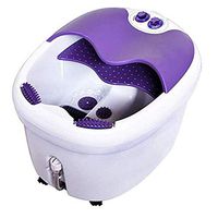 Foot Spa Massager - Heated Bath, Automatic Massage Rollers, Vibration, Bubbles, Digital Adjustable Temperature Control