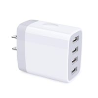 USB Wall Charger, Hootek 4 Port USB Charger Plug 4.8A Power Adapter Multi Port Phone Charger Block Cube Compatible iPhone 11 Pro Max XS Max XR X 8 7 6 Plus, iPad, Samsung Galaxy S10 S9 S8 Note 10 9 8