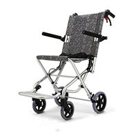 Elderly Folding Wheelchair Aluminum Alloy Portable Ultra Light Travel Wheelchair Multifunctional cart